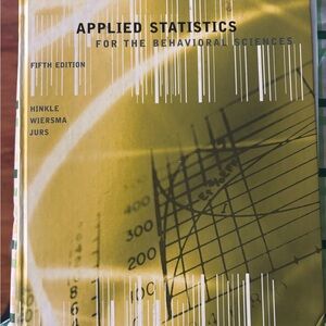 Applied Statistics for the Behavioral Sciences - Yellow Textbook
